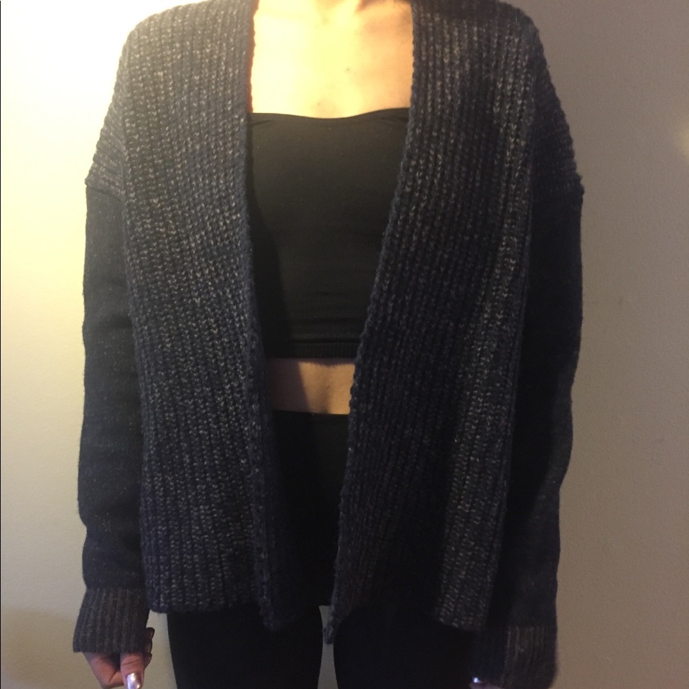 Blue cardigan